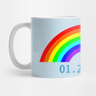 Biden Inauguration Date Rainbow Mug